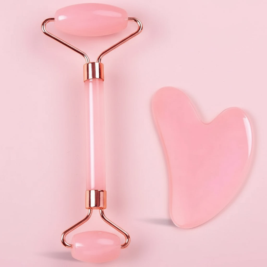 Kit Massage Visage  – Ice Face Roller + Gua Sha