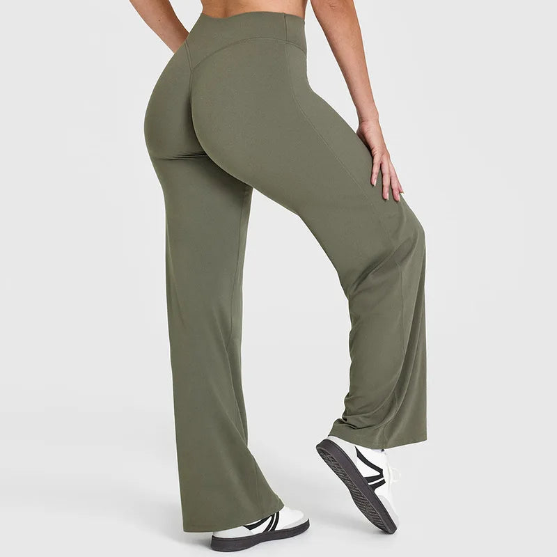Pantalon Yoga Femme Ultra-Soft – Coupe Droite | Tissu “Butter Touch” & Confort Absolu