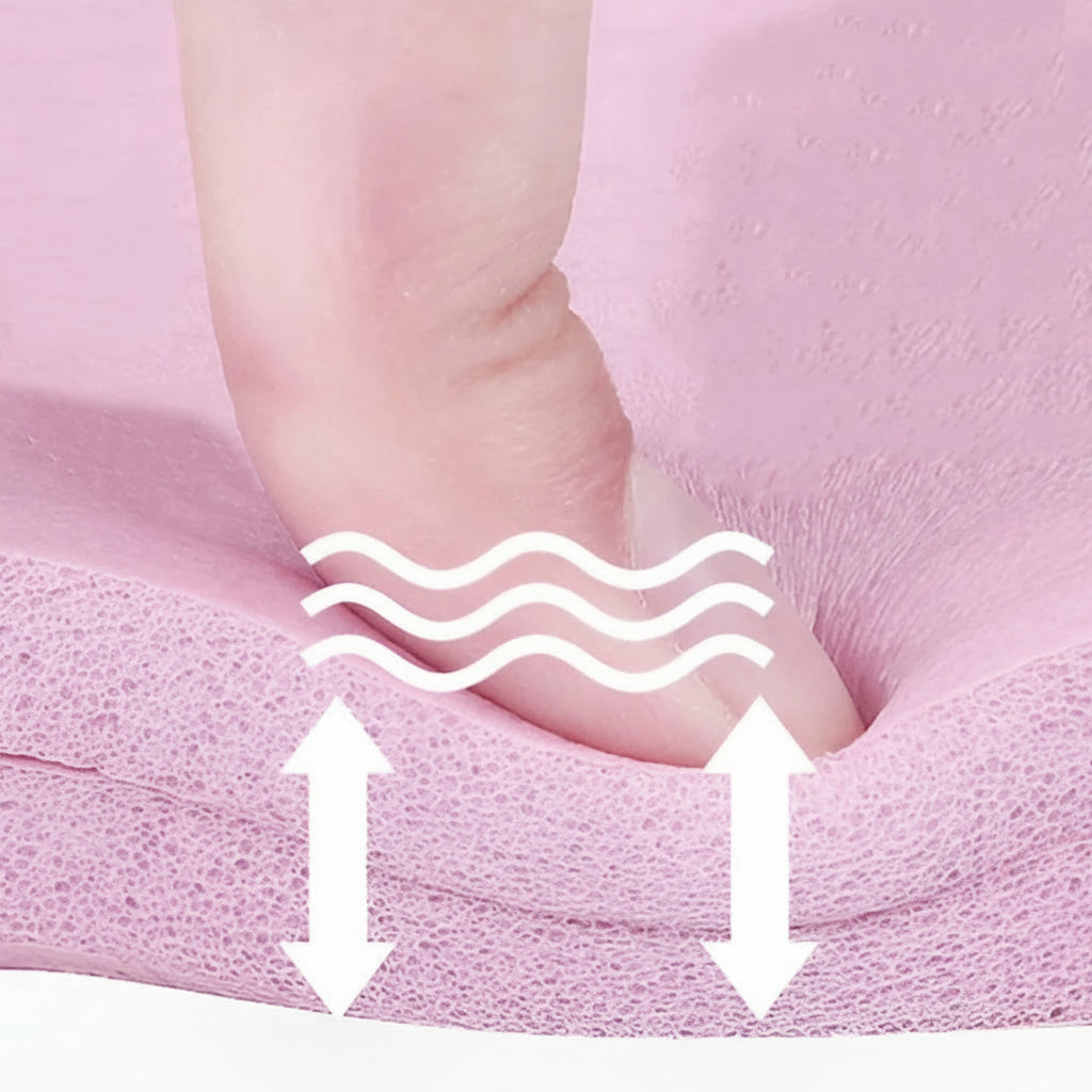 Tapis de Yoga Pliable Rose – Écologique, EVA | Fitness, Pilates & Voyages