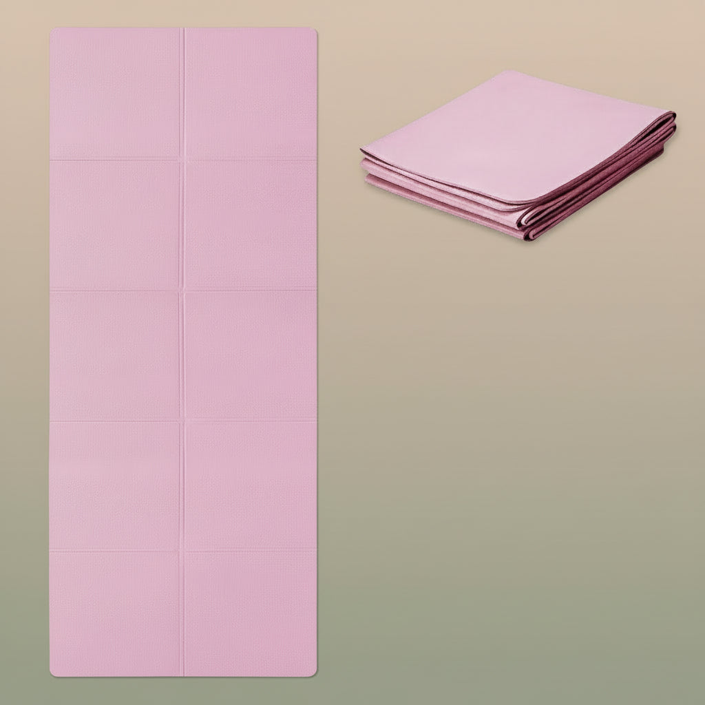 Tapis de Yoga Pliable Rose – Écologique, EVA | Fitness, Pilates & Voyages